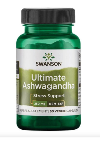 Swanson Ashwagandha Ksm66 Calma Ansiedad Concentrado Pack2