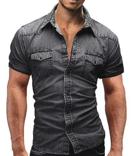 Camisa Casual Masculina, Blusa De Manga Curta, Blusa Casual,