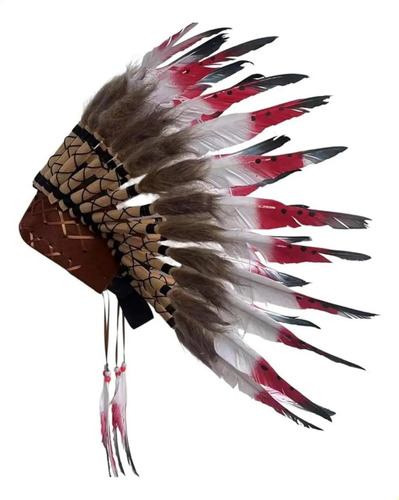 Penacho Azteca De Plumas Para Disfraces Y Eventos