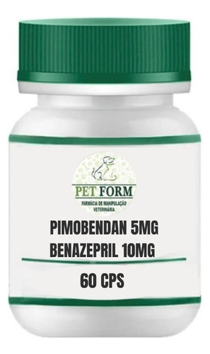 Pimobendan 5mg + Benazepril 10mg - 60 Mini Capsulas