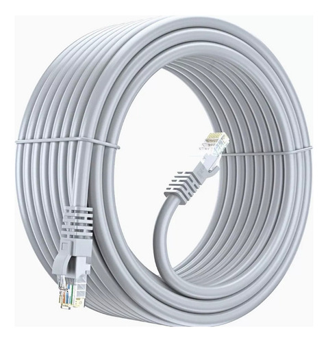 Cable Utp Categoria 6 Red Ponchado Ethernet Por 25 Metros