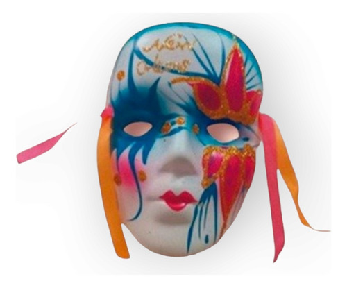 Máscara Decorativa Veneciana Cerámica Deco Chica