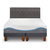 Cama Europea Alaska King + Respaldo Kavery