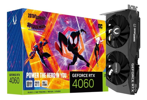 Tarjeta De Video Zotac  Gaming Spider-man Rtx 4060 8gb