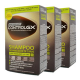 Kit X 3 Shampoo Just For Men Control Gx Progresivo Canas 