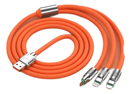 Cable De Carga Rápida 3 En 1 Micro Usb Tipo C