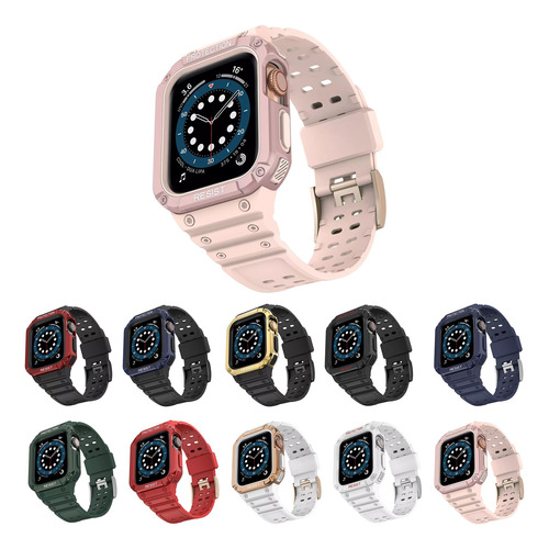 Correa Con Funda Case Para Apple Watch Series 9 8 7 6 5 4 Se