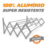 Varal Sanfonado Parede 90cm 100% Alumínio Não Ocupa Espaço
