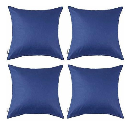 Fundas Impermeables Para Cojines 4 Piezas 45cm Azul Marino