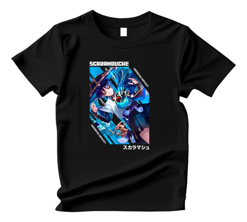 Camisa Camiseta Genshin Impact Scaramouche Rpg Game Ref 1251