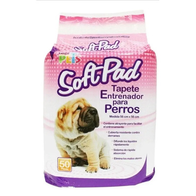 Tapete Entrenador Desechable 50 Piezas Soft Pads  | Envío gratis