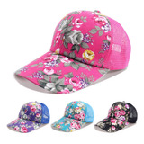 Pick A Hat Gorra De Béisbol Rosa Con Cola De Caballo Floral 