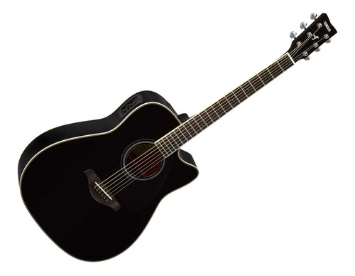 Guitarra Electracùstica Yamaha Fgx820c Negra De Tapa Solida