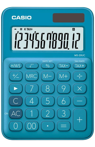 Calculadora Mini De Escritorio Casio Ms-20uc-bu