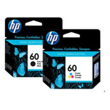 Combo Cartucho Hp 60 Original Negro + Color F4480 4580 4280