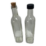 Botella Vidrio 500cc Cuadrada Aceite Bebida Licor Deco X24u