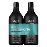 Kit Shampoo + Máscara Condicionante Cresce Forte Vizet 900ml