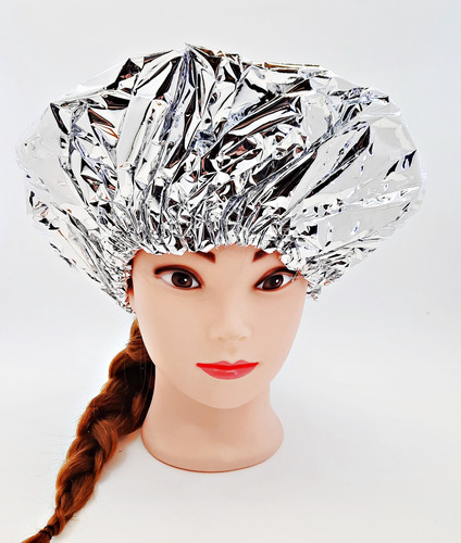 Gorro Metalizado De Aluminio Térmico De Peluquería