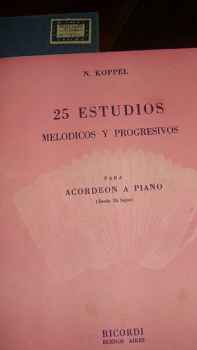 25 Estudios Melodicos Y Progresivos Par Acordeon A Piano 7.9