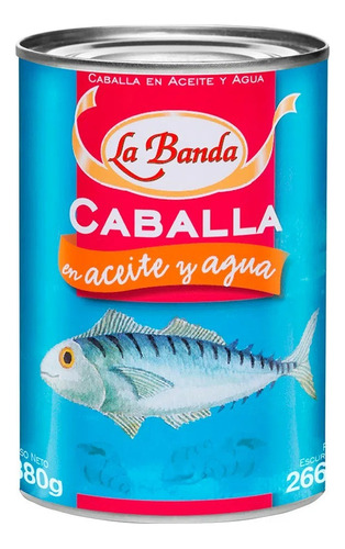 Caballa En Aceite X 380 Gr Neto La Banda Pack X 6 Unidades