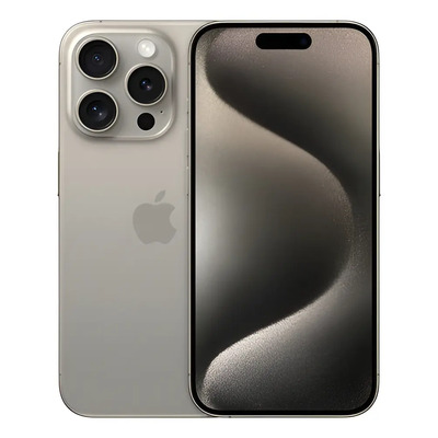 iPhone 15 Pro (sólo eSIM) 128 GB titanio natural - Aceptable (Reacondicionado) | Meses sin interés