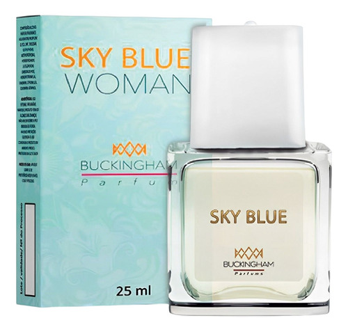 Perfume Sky Blue Feminino By Buckingham Floral Suave Alta Qualidade E Fixação
