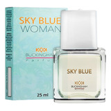 Perfume Sky Blue Feminino By Buckingham Floral Suave Alta Qualidade E Fixação