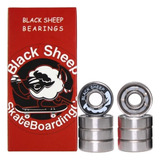 Rolamento Black Sheep Skate Patins Long Alta Precisão Red