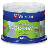 Disco Compacto Verbatim Cd-rw 4x Silver Inkjet Printable /vc