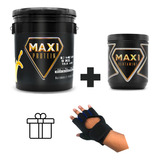 Proteína Isolate 9 Kg + Glutamina 500 Gr + Guantes Gym Maxi