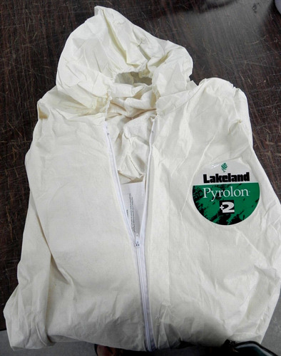 (25) Lakeland Coveralls 7428-LG Pyrolon+2 Fr Off-white H Yyh