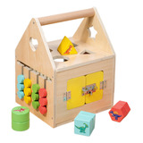 Caja De Bloqueo Montessori, Tablero Sensorial De Juguetes,