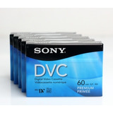 5 Sony Dvc Minidv Cassette 60 Minutos - Nuevos - 5 Piezas