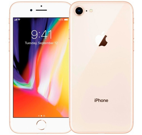 Apple iPhone 8 64gb Gold Vitrine Apple Tela 4,7 Igual Zero 