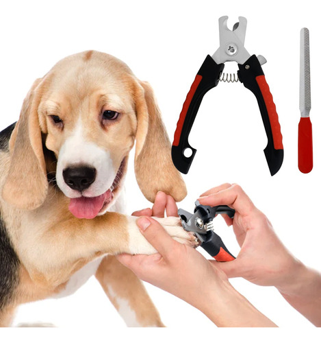 Corta Uñas Para Perro Gato Mascotas Kit Con Lima Cortador