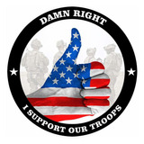 Fesco Damn Right I Support Our Troops 1 Paquete