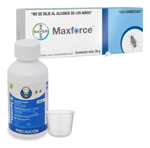 Kit Mata Cucarachas Bayer Maxforce Y Biothrine Fácil De Usar