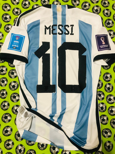 Jersey adidas Argentina Campeon Final Mundial 2022 Messi S