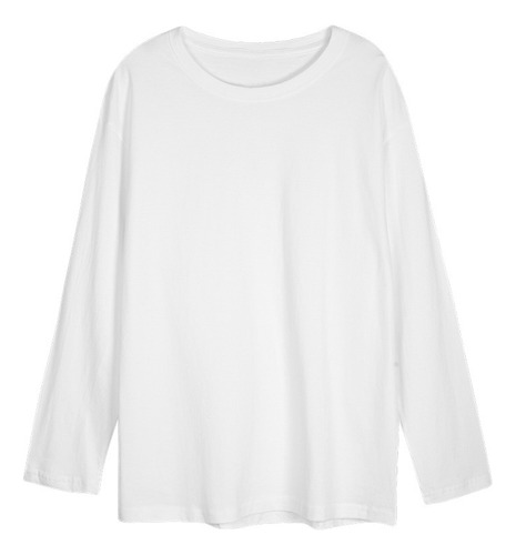 Camiseta De Manga Larga Para Mujeres De Moda Blanca