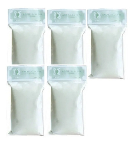 Pack 5 Barros Ó Arcillas 1 Kg C/bolsa Cosmético Mascarilla