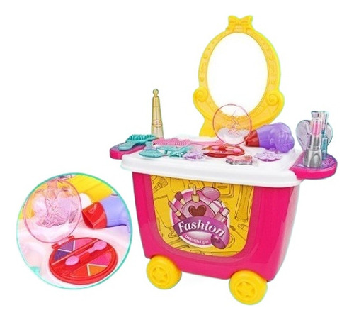 Empujar El Carrito De Maquillaje Juego Juguete Para Niñas.