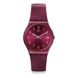 Reloj Swatch Redbaya Gr405 Color De La Correa Rojo