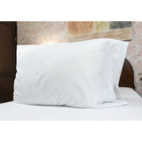 Funda De Almohada Hotelera C/rayas Satinadas 0.5cm, Estándar