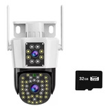 Cámara De Seguridad Ip66 Infrarrojo Hd Wifi Inteligente Color Blanco