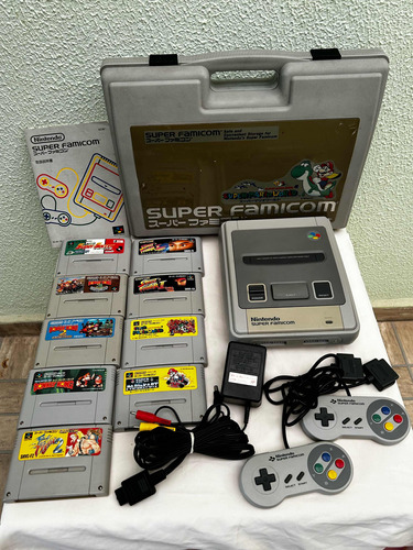 Nintendo Super Famicom Com Maleta E Jogos