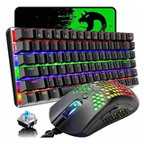 Set 3 En 1 Para Juegos Teclado Con Cable Retroiluminado