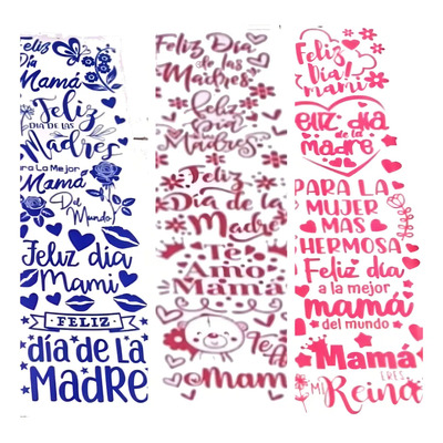 Vinil Decorativo Dimarlo Día de las Madres 30cm x 1m Colores | MercadoLibre