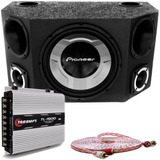 Caixa Trio Pioneer Completa 12 Pol + Módulo Taramps Tl 1500w