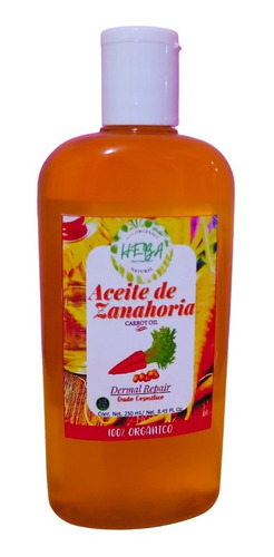 Aceite De Zanahoria Organico Heba 250 Ml Bronceador 