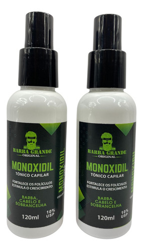 Serum Masculino - Monoxidil 2un 120ml Queda Capilar